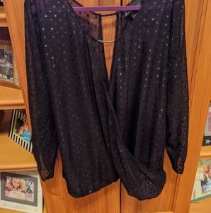 Black Shirt with textured accents